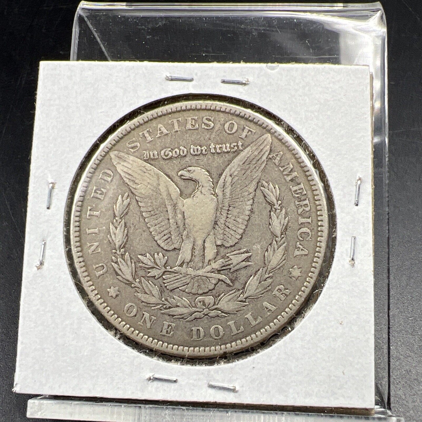 1887 P $1 Morgan Silver Dollar Coin VAM 12A Alligator Eye & Clash Variety Fine