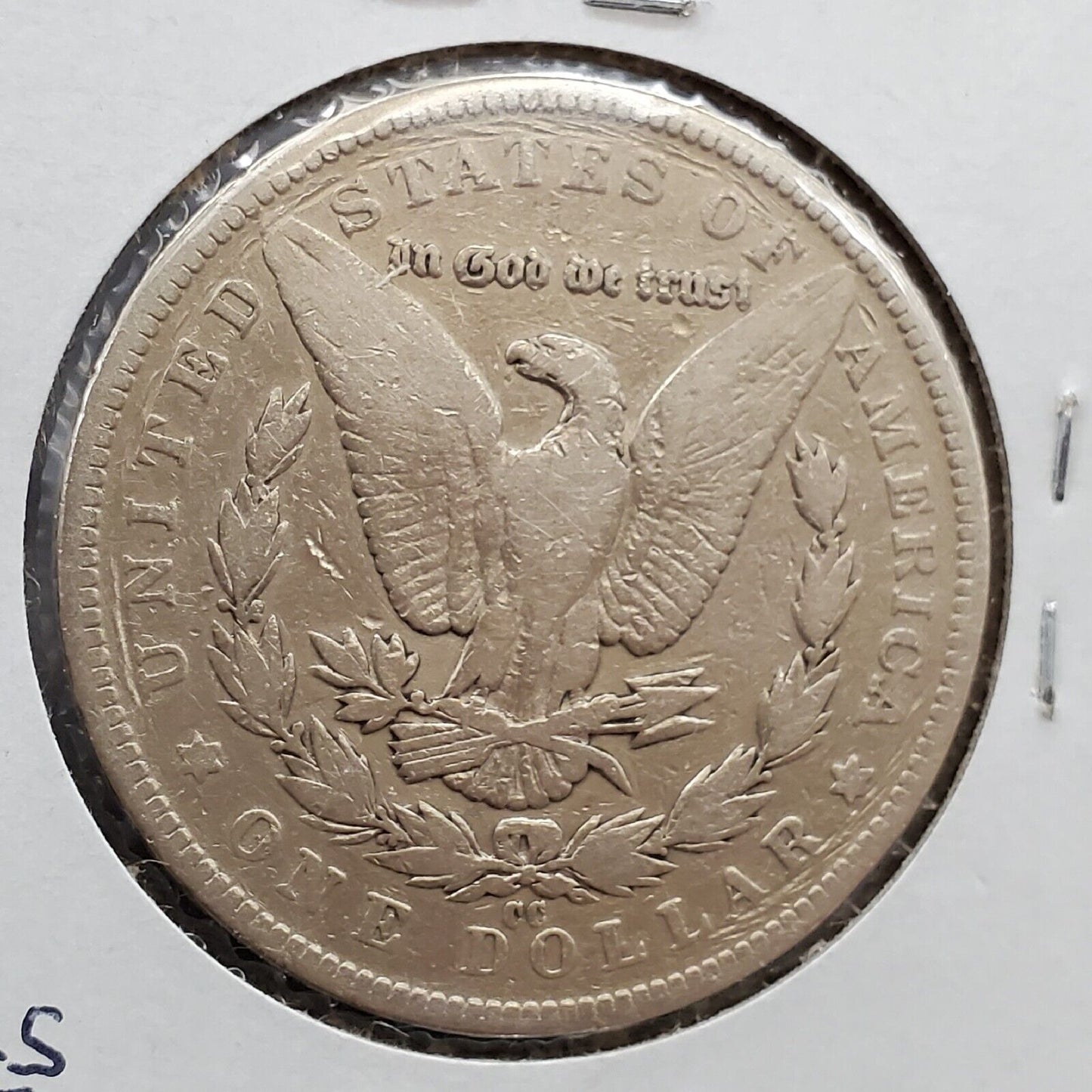 1891 CC $1 Morgan Silver Eagle Dollar Coin Carson City VG / Fine Details