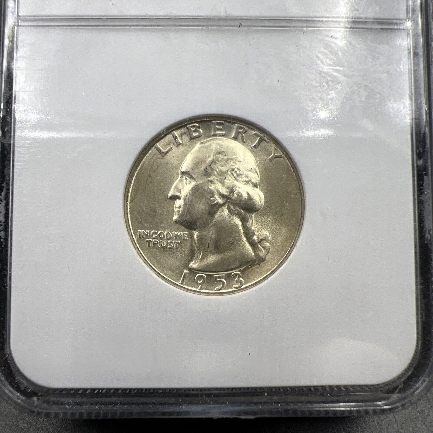 1953 S 25C Washington Quarter Silver Coin NGC MS65 Gem BU Unc Certified