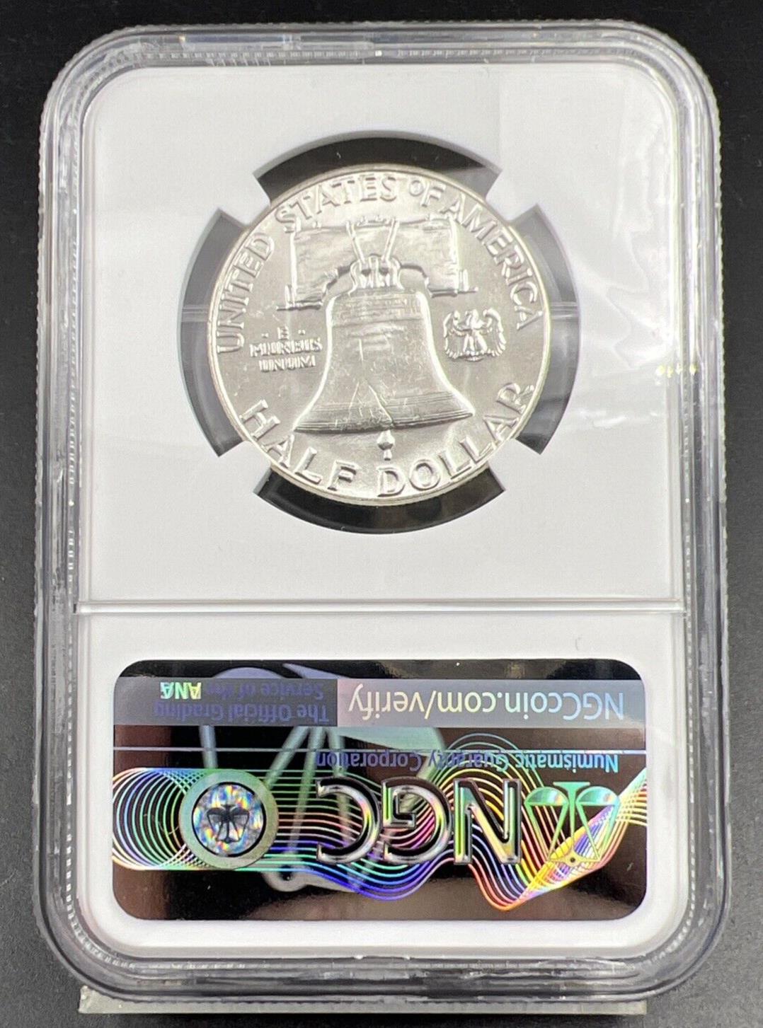 1963 P US Franklin Silver Half Dollar Coin NGC MS64 Choice BU Certified #346