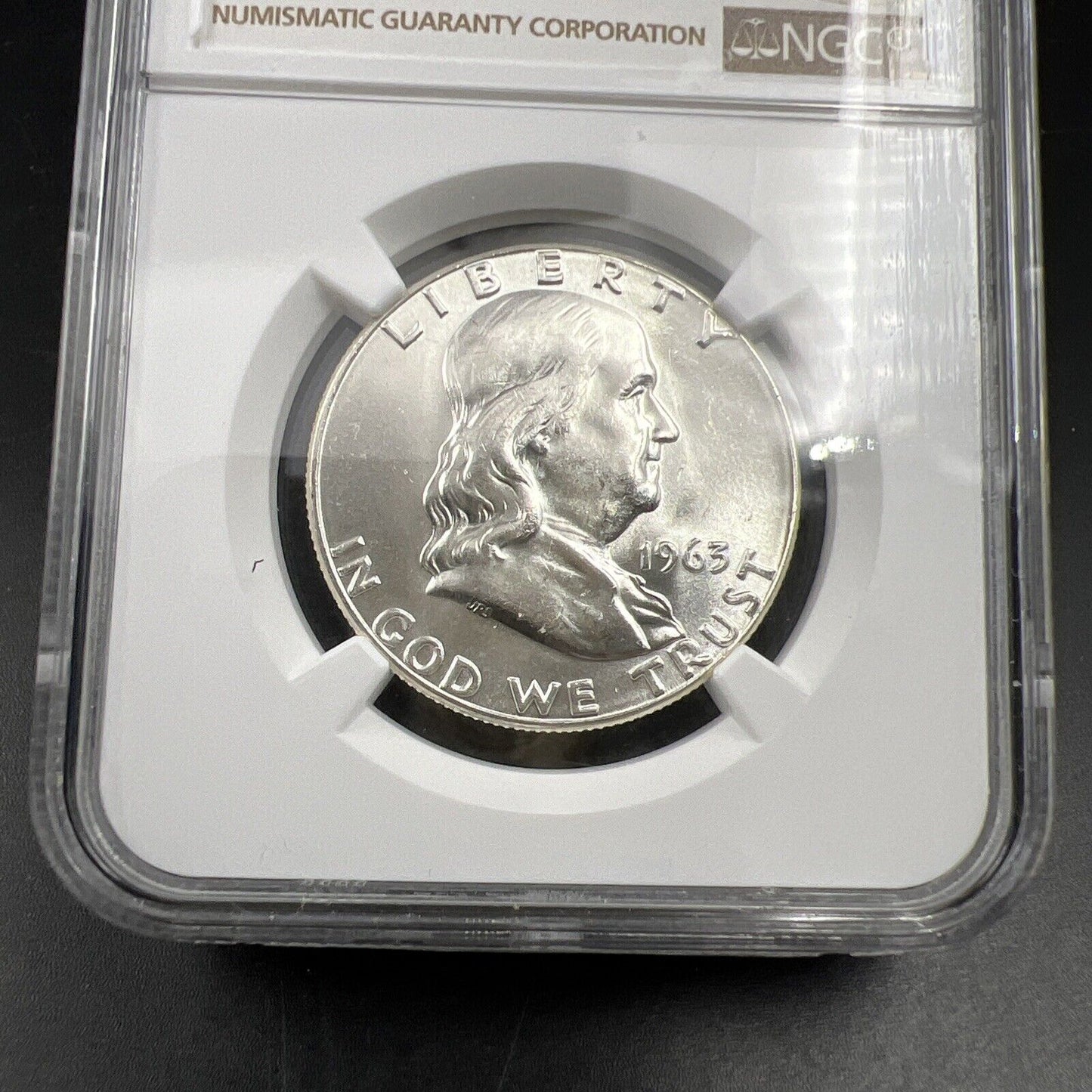 1963 P US Franklin Silver Half Dollar Coin NGC MS64 Choice BU Certified #346