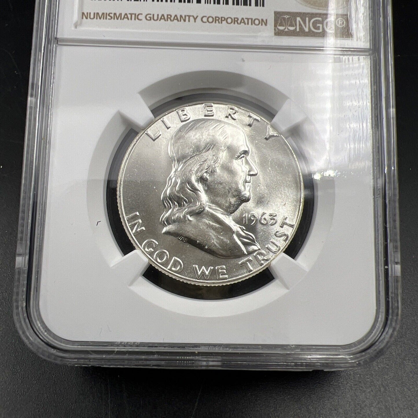 1963 P US Franklin Silver Half Dollar Coin NGC MS64 Choice BU Certified #346