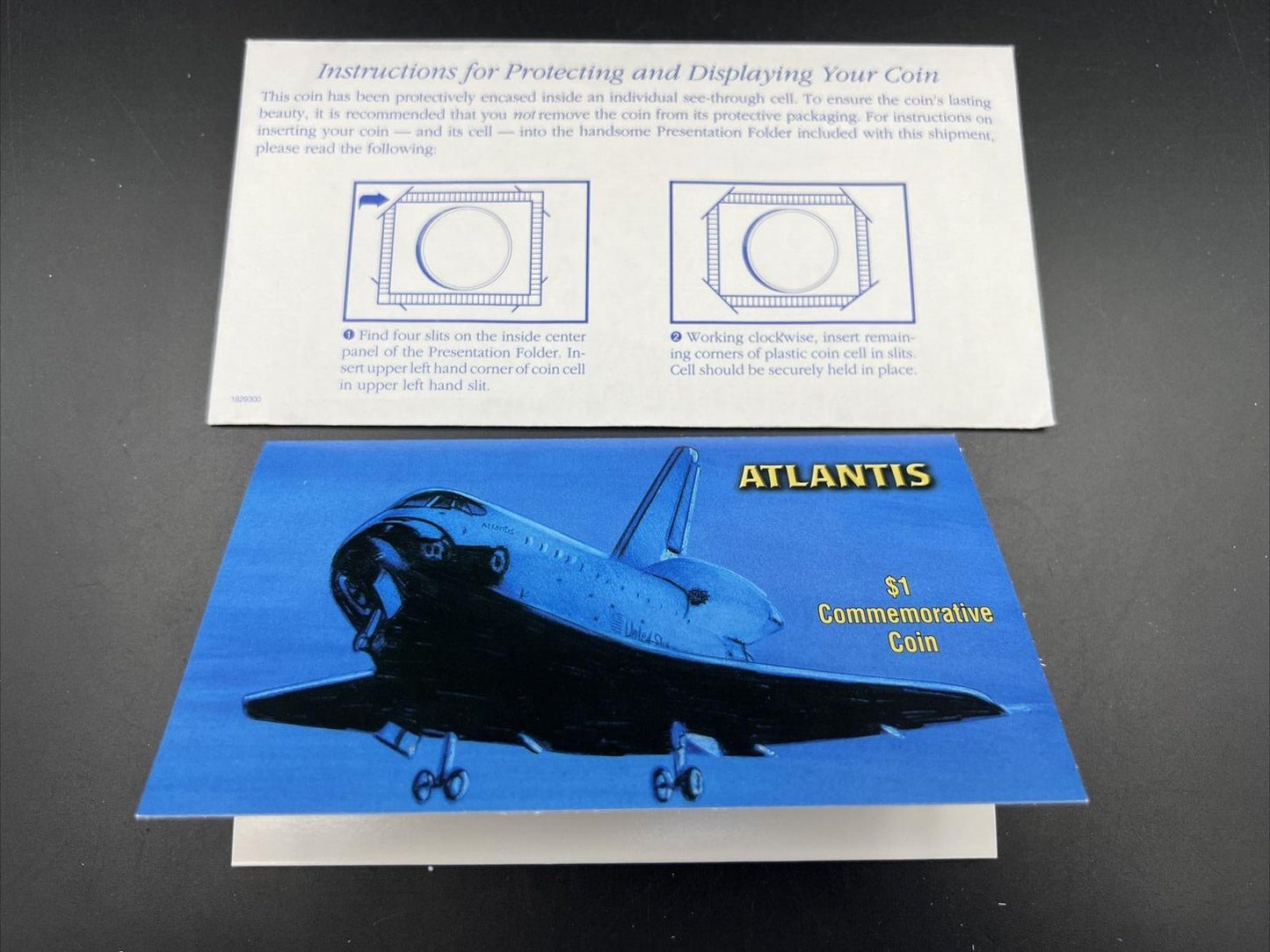 2005 Space Shuttle Atlantis Cook Islands 1 One Dollar Bronze Coin Proof Like