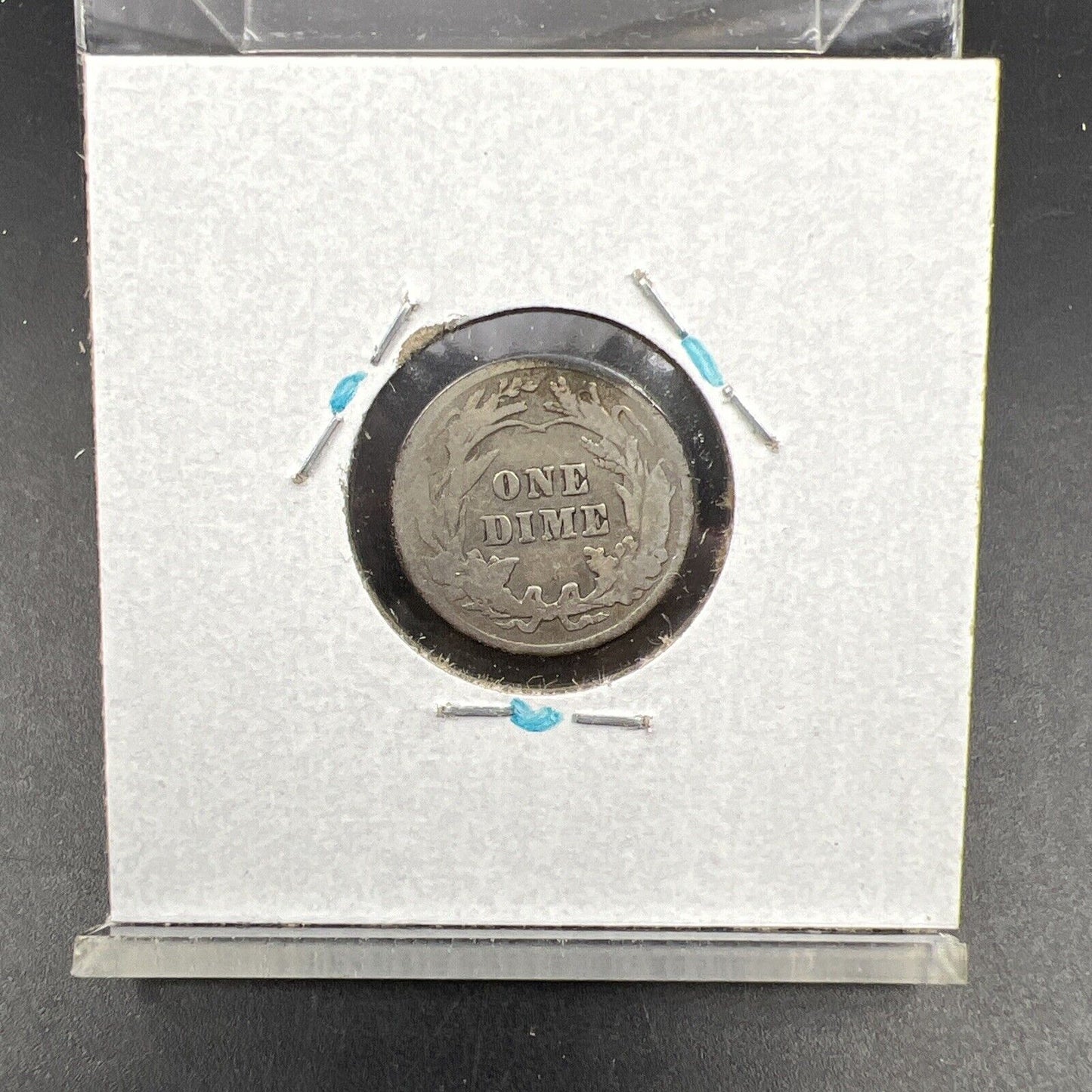 1907 P 10c Barber Silver Dime Coin VG Very Good Neat Toning Toner