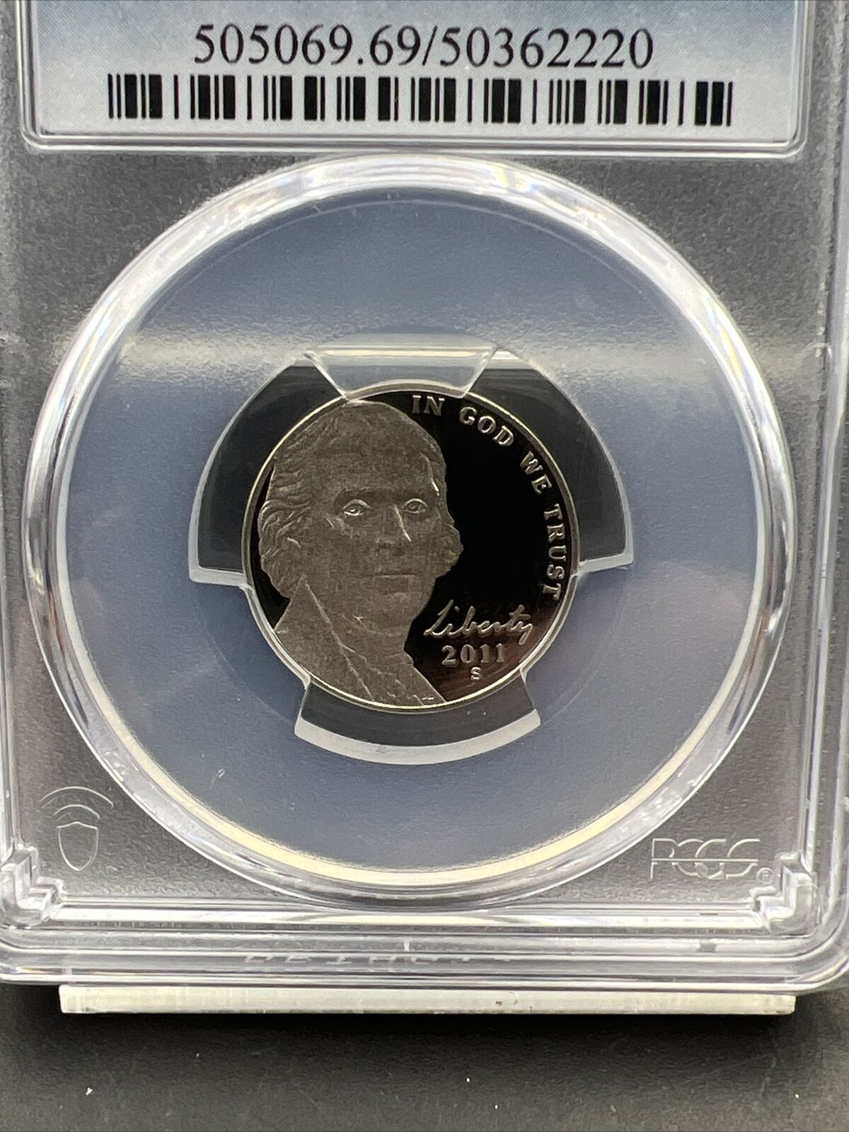 2011 S 5c Jefferson Nickel Coin PCGS Pf69 DCAM Proof