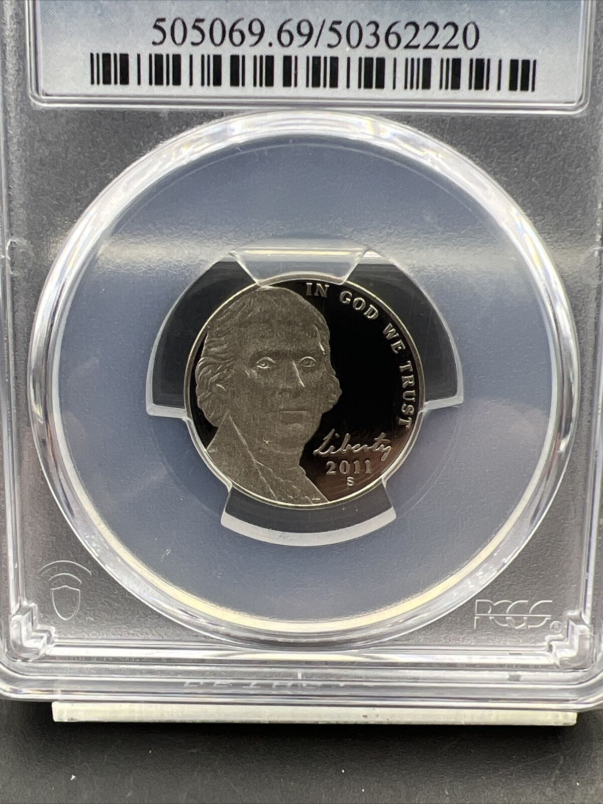 2011 S 5c Jefferson Nickel Coin PCGS Pf69 DCAM Proof