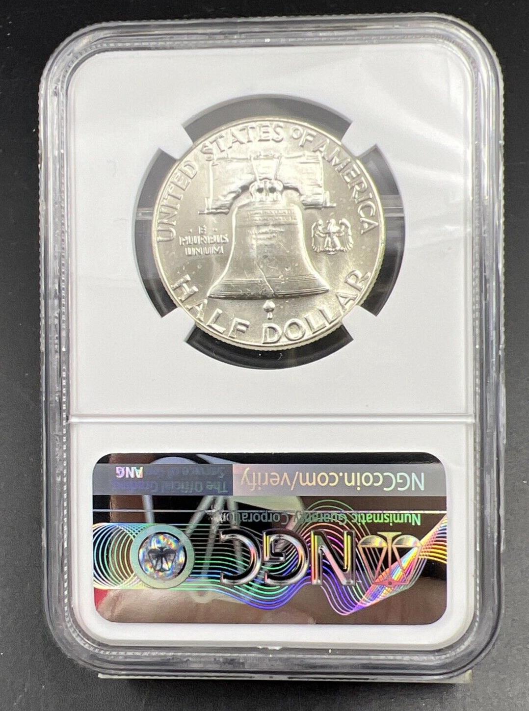 1961 P US Franklin Silver Half Dollar Coin NGC MS64 Choice BU Certified #268