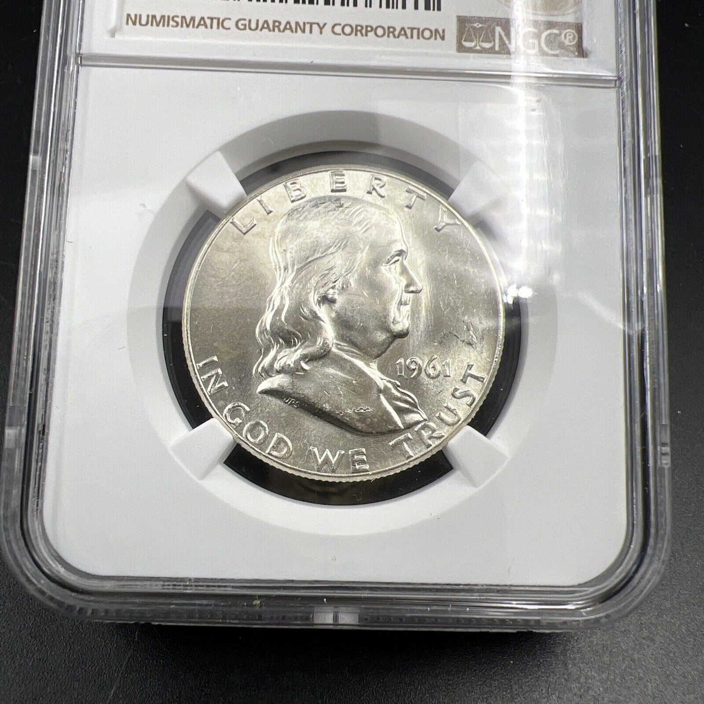1961 P US Franklin Silver Half Dollar Coin NGC MS64 Choice BU Certified #268