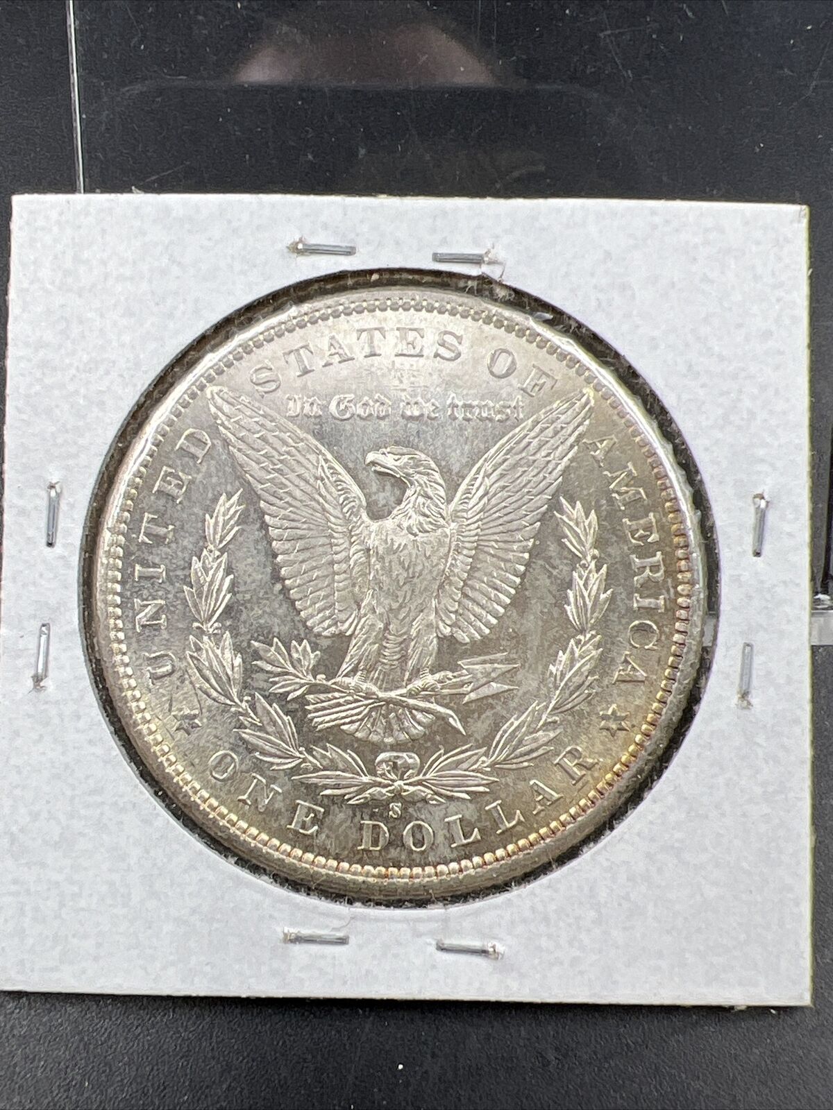 1881 S $1 Morgan silver Dollar Coin Choice AU About UNC Toned Obverse