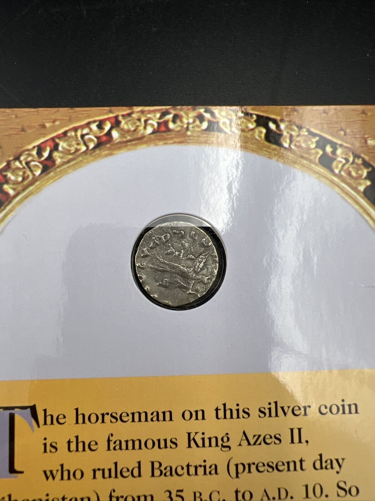 1 Drachm - Azes II - Indo-Scythian Kingdom 58 BC - 12 BC Coins of Wise Men CH VF