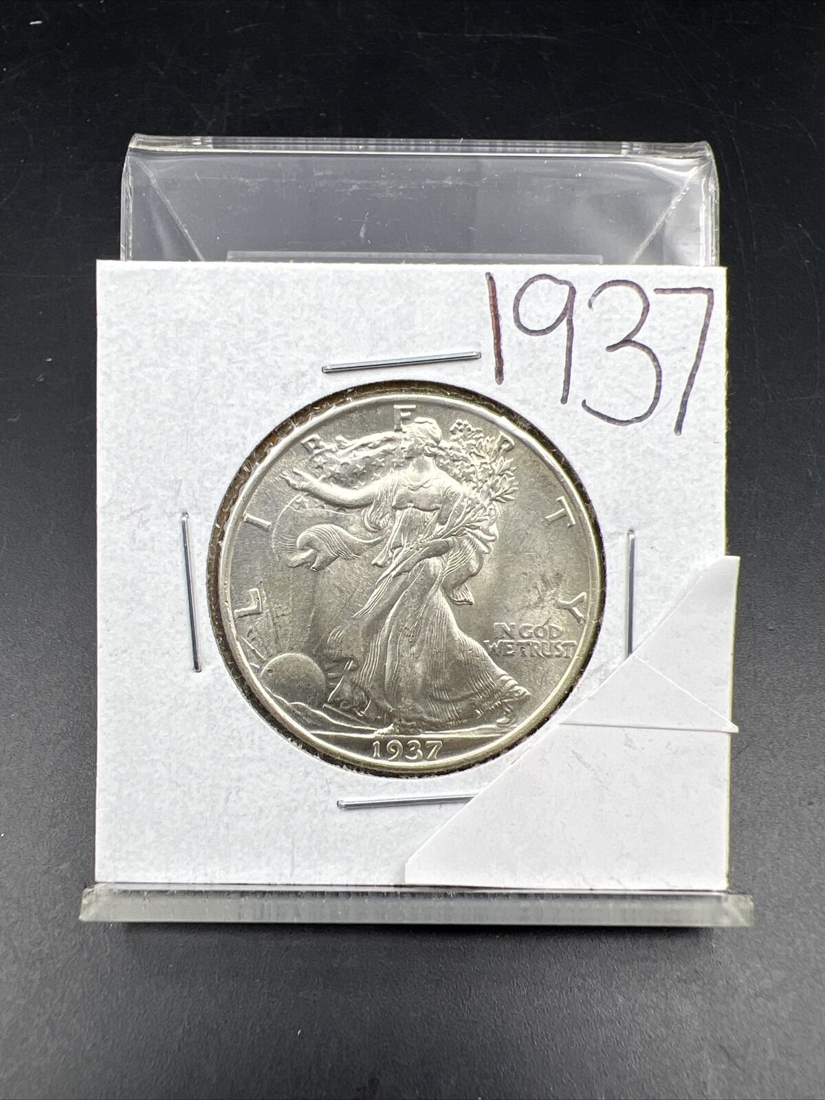 1937 P 50C Walking Liberty Half Dollar Choice / GEM BU UNC Uncirculated
