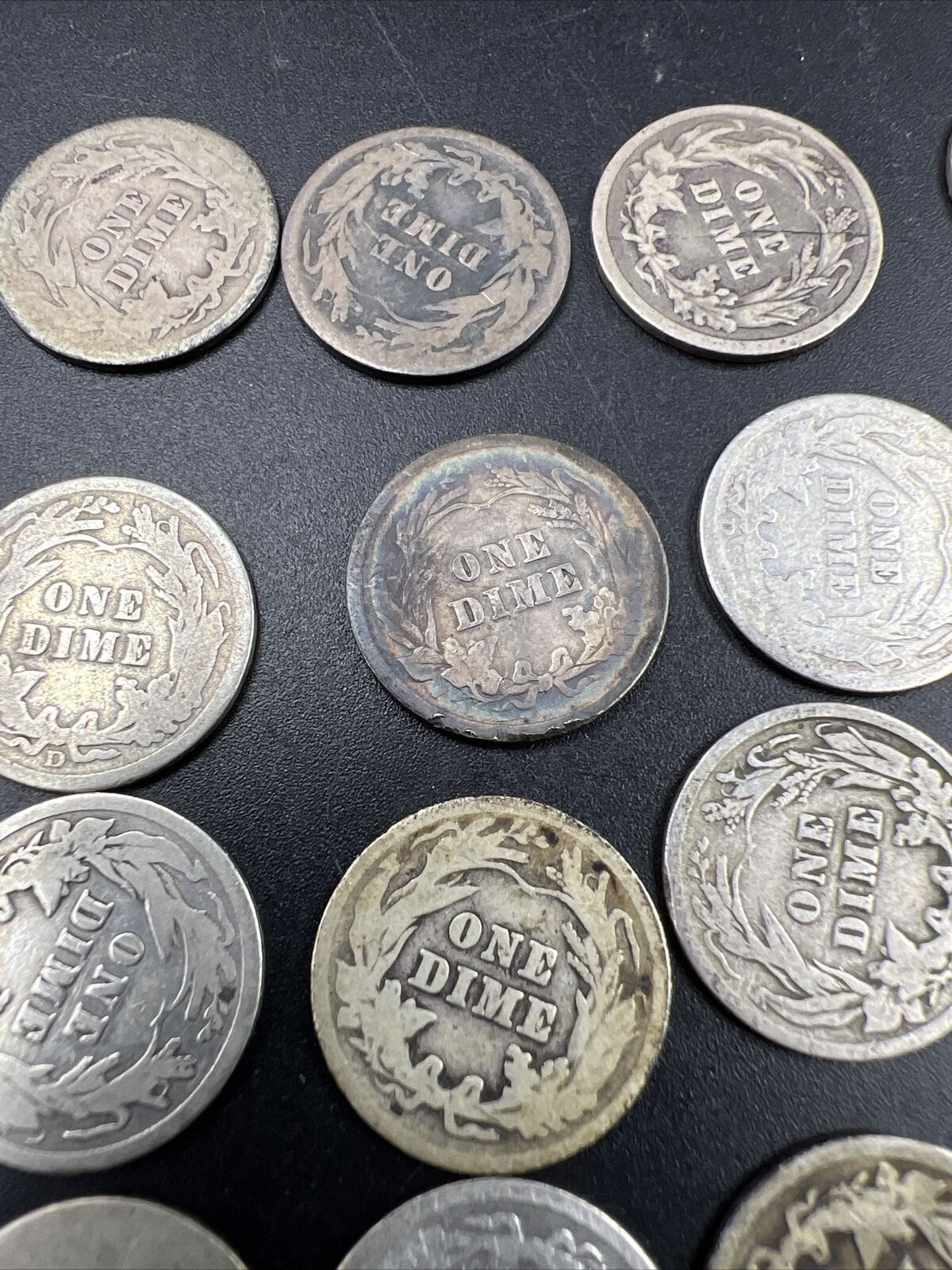 Barber 90% Silver Dimes 50 Coin AG About Good Conditions with 1 Toner Coin