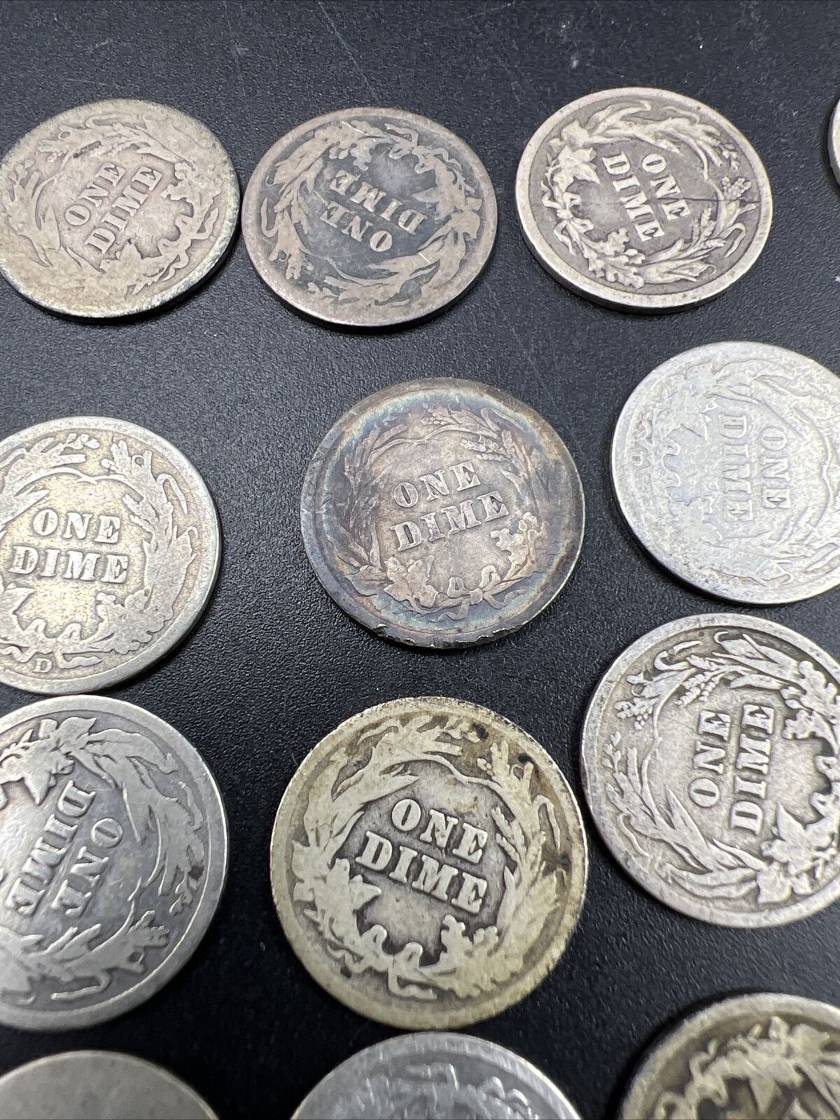 Barber 90% Silver Dimes 50 Coin AG About Good Conditions with 1 Toner Coin