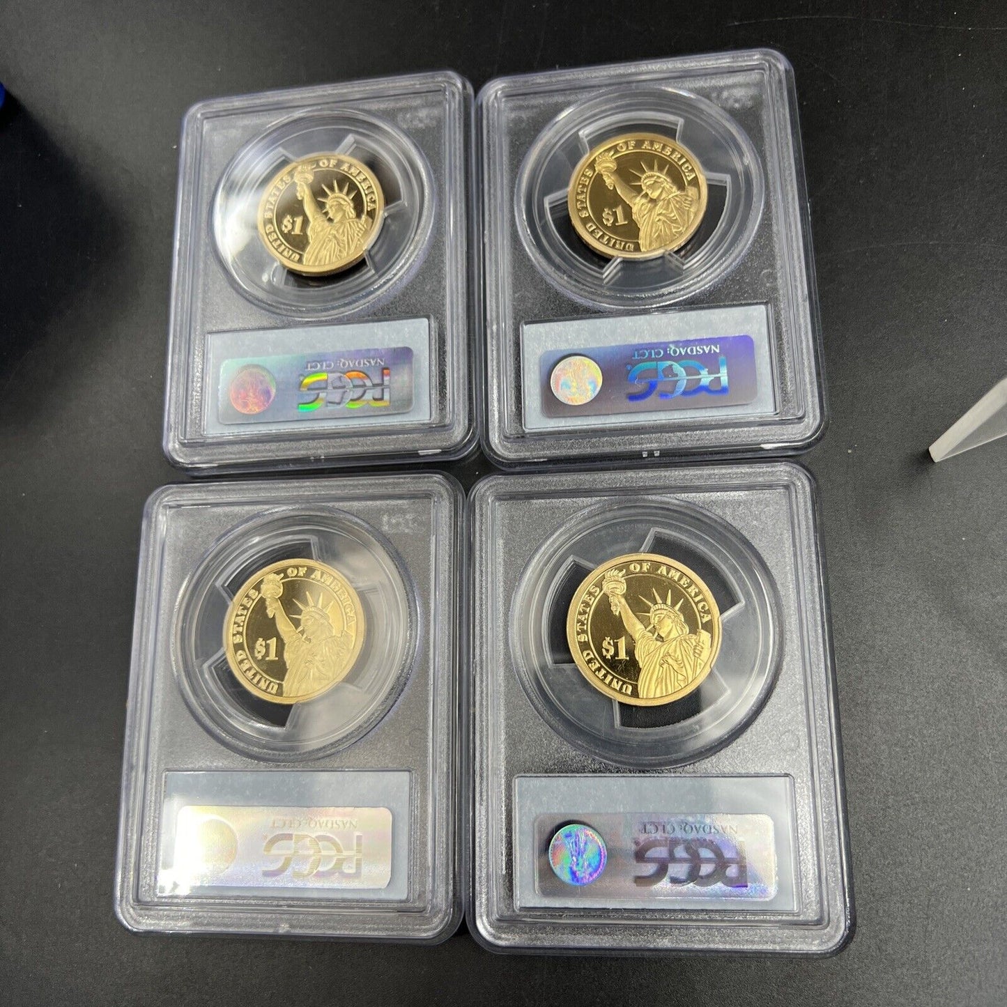 4 Coin Presidential PCGS Proof Set 2008 S Adams Jackson Monroe Van Buren PR69