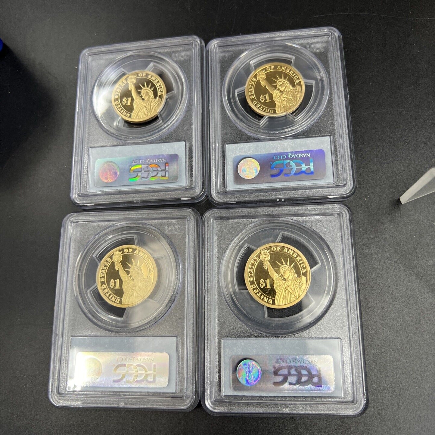 4 Coin Presidential PCGS Proof Set 2008 S Adams Jackson Monroe Van Buren PR69