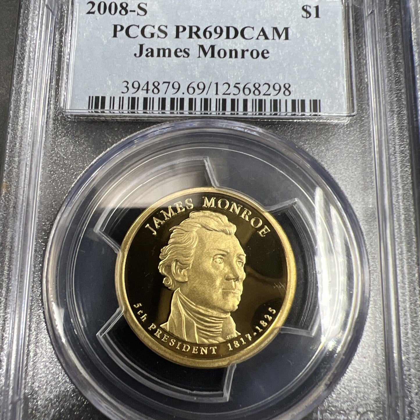 4 Coin Presidential PCGS Proof Set 2008 S Adams Jackson Monroe Van Buren PR69