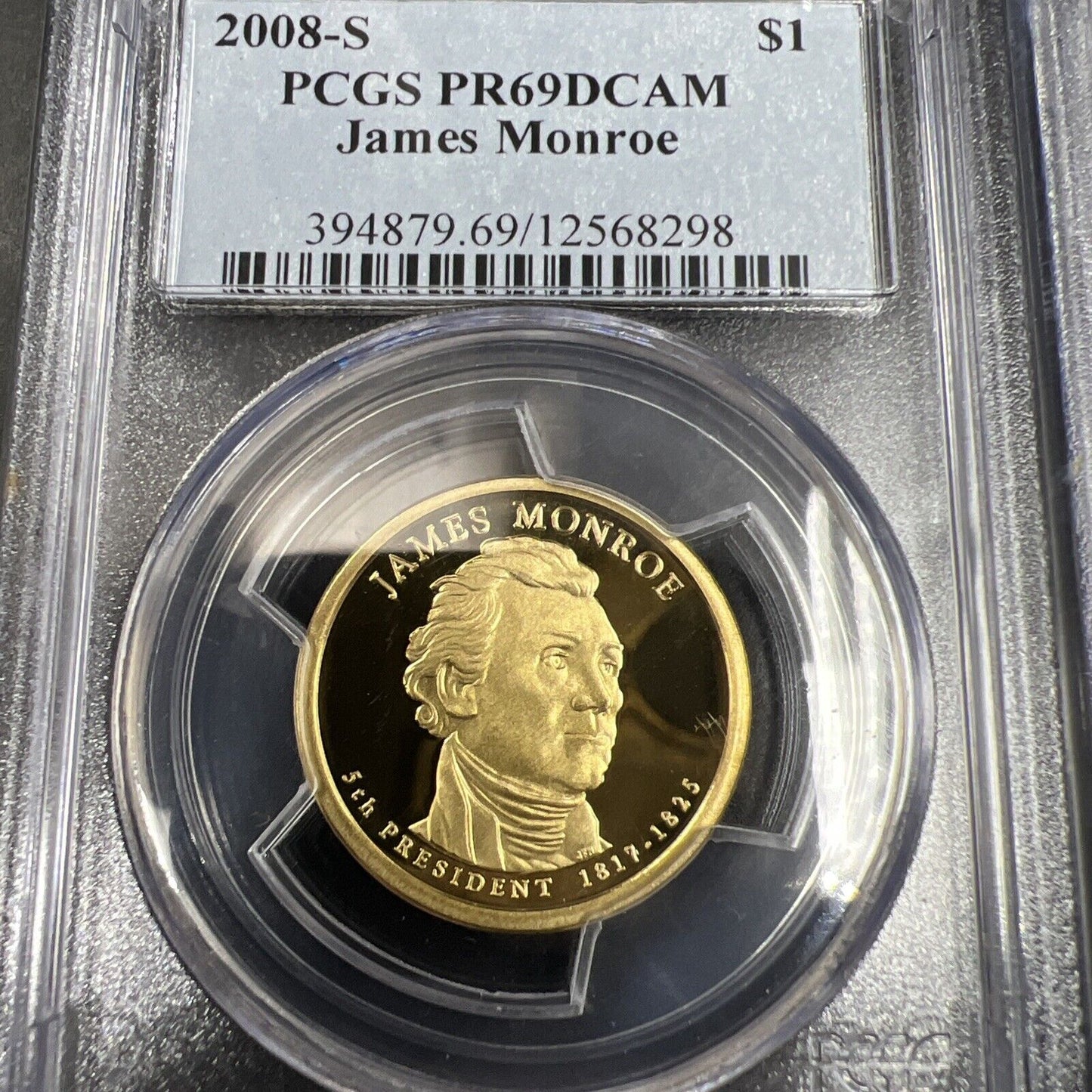 4 Coin Presidential PCGS Proof Set 2008 S Adams Jackson Monroe Van Buren PR69