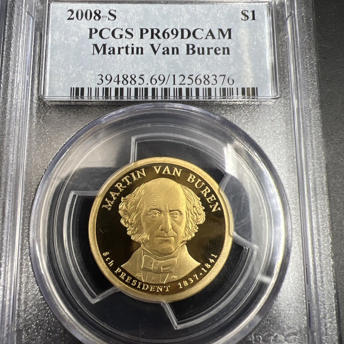 4 Coin Presidential PCGS Proof Set 2008 S Adams Jackson Monroe Van Buren PR69