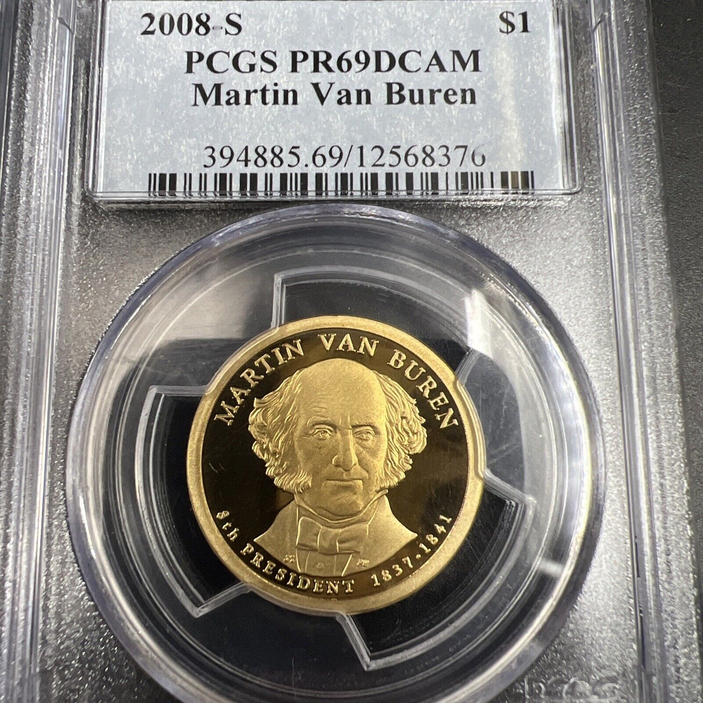 4 Coin Presidential PCGS Proof Set 2008 S Adams Jackson Monroe Van Buren PR69