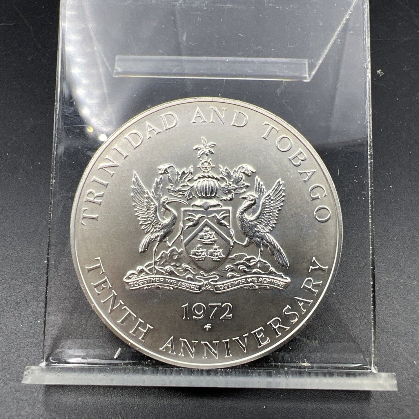 1972 FM Trinidad and Tobago Gem Satin BU Strike SMS Mintage 250 Coins