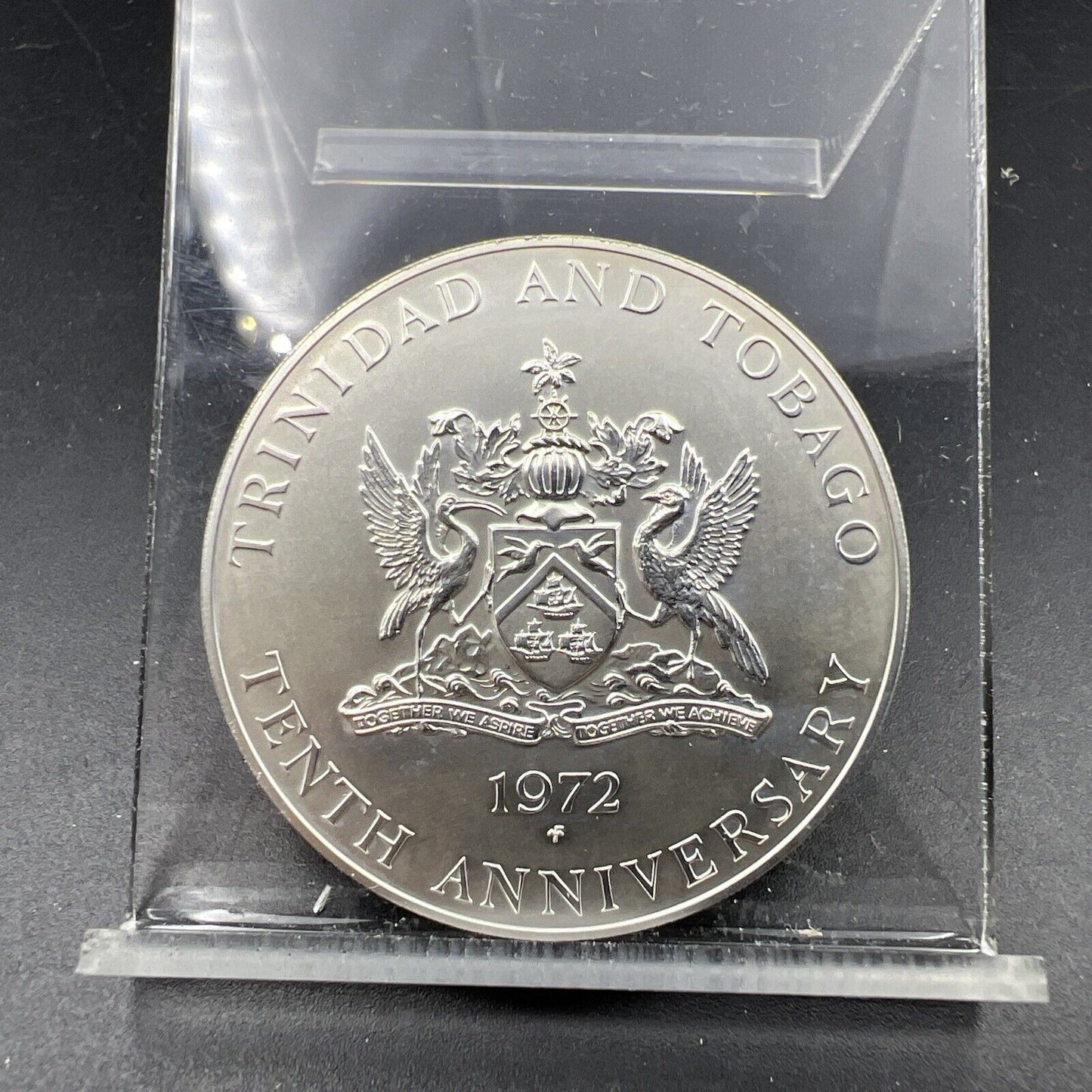 1972 FM Trinidad and Tobago Gem Satin BU Strike SMS Mintage 250 Coins