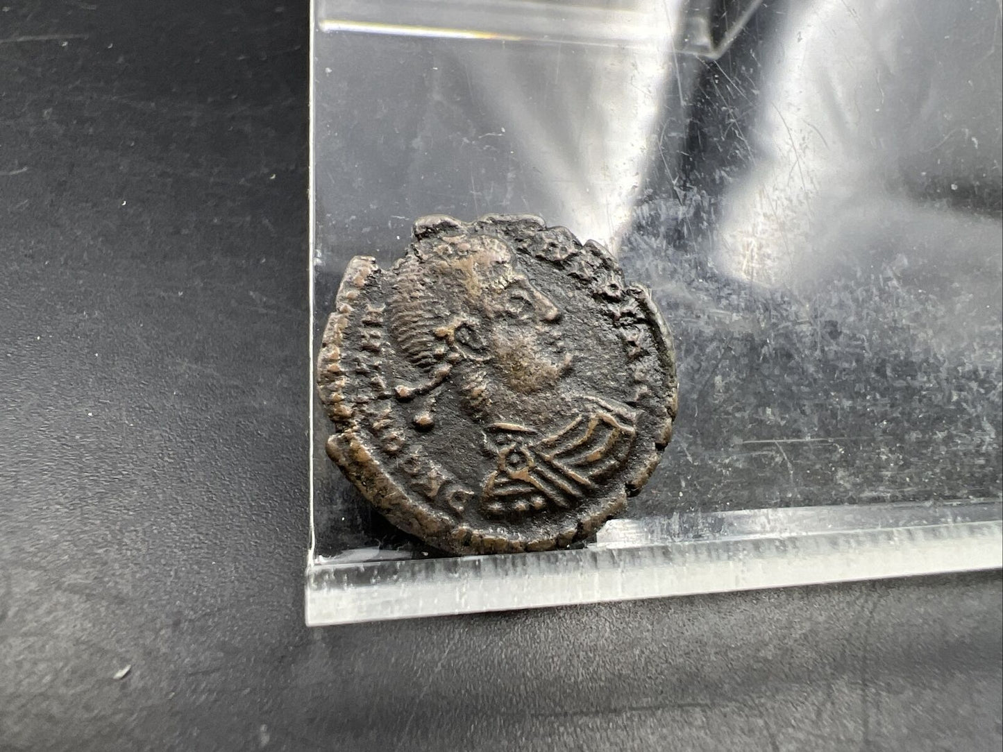 Constantius II AE3 Ancient Roman Bronze Coin c. 350 BC Fine SKU#52224BB