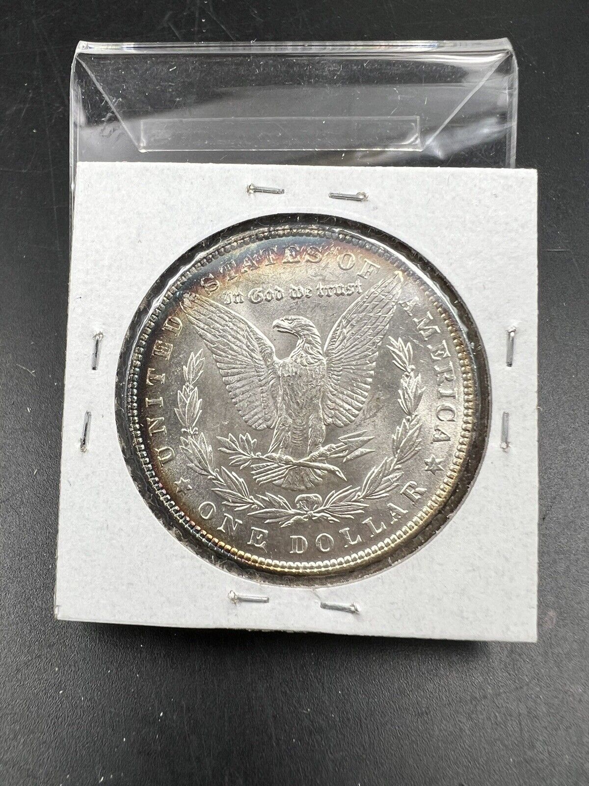1886 $1 Morgan Silver Dollar Coin BU UNC Nice Toning Toner
