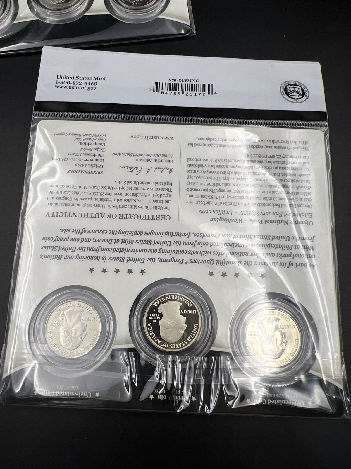 2011 Olympic 3 Coin P D S Business & Proof ATB Quarter Set US Mint OGP Sealed #B