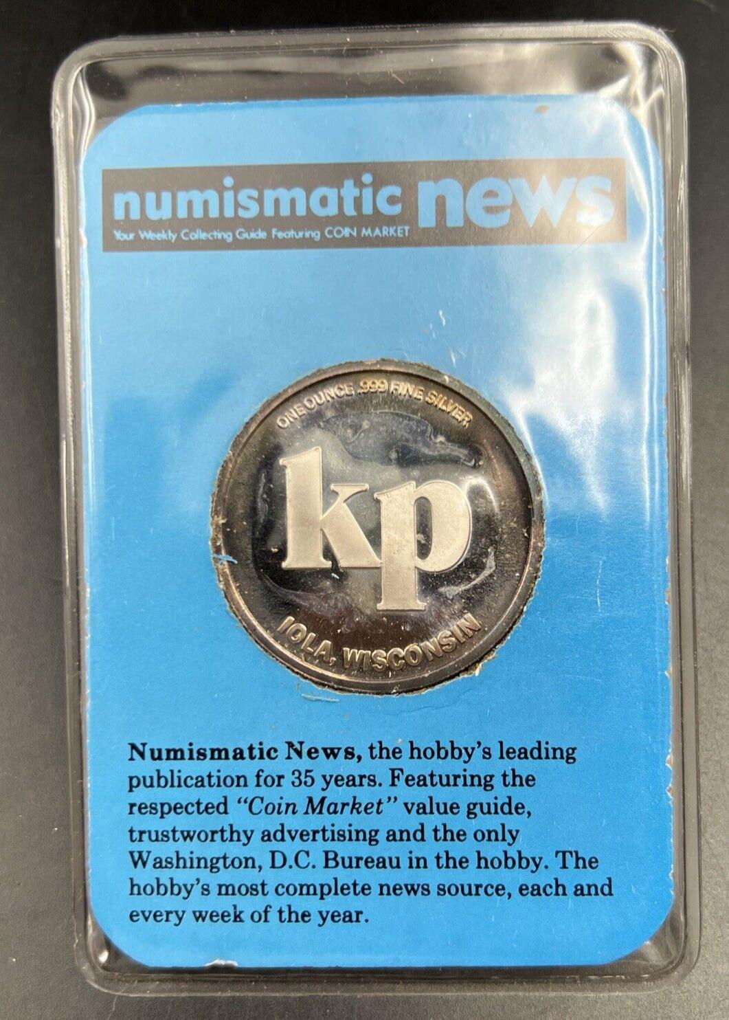 1987 Numismatic News Krause Publications 1 oz Silver 35 Years Anniversary Proof