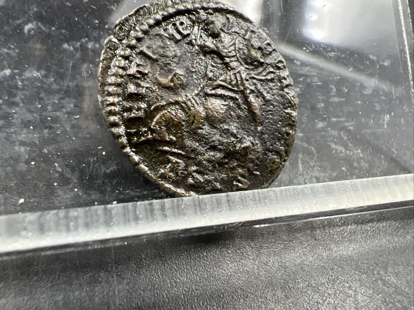 Constantius II AE3 Ancient Roman Bronze Coin c. 350 BC VG SKU#620246Ab