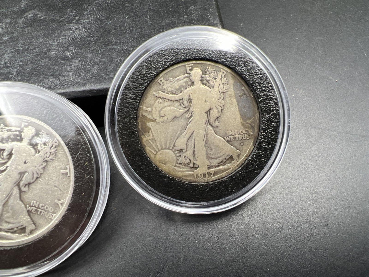 5 Coin Complete 1917 P D S 50c Obverse Reverse Mint Mark Walking Liberty Set