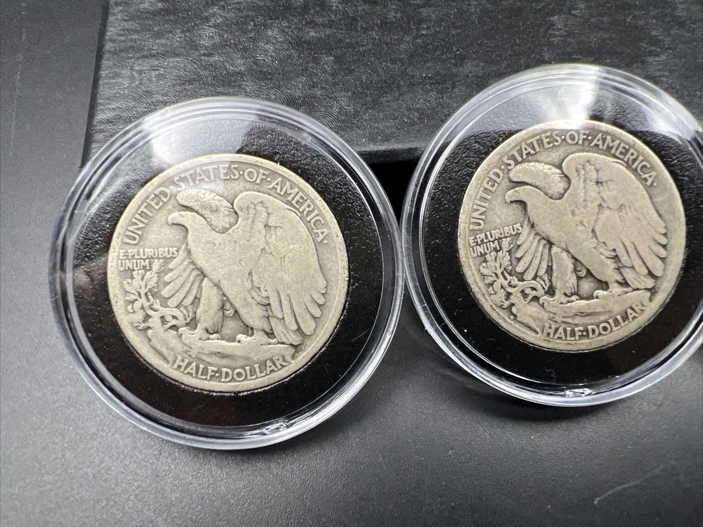5 Coin Complete 1917 P D S 50c Obverse Reverse Mint Mark Walking Liberty Set