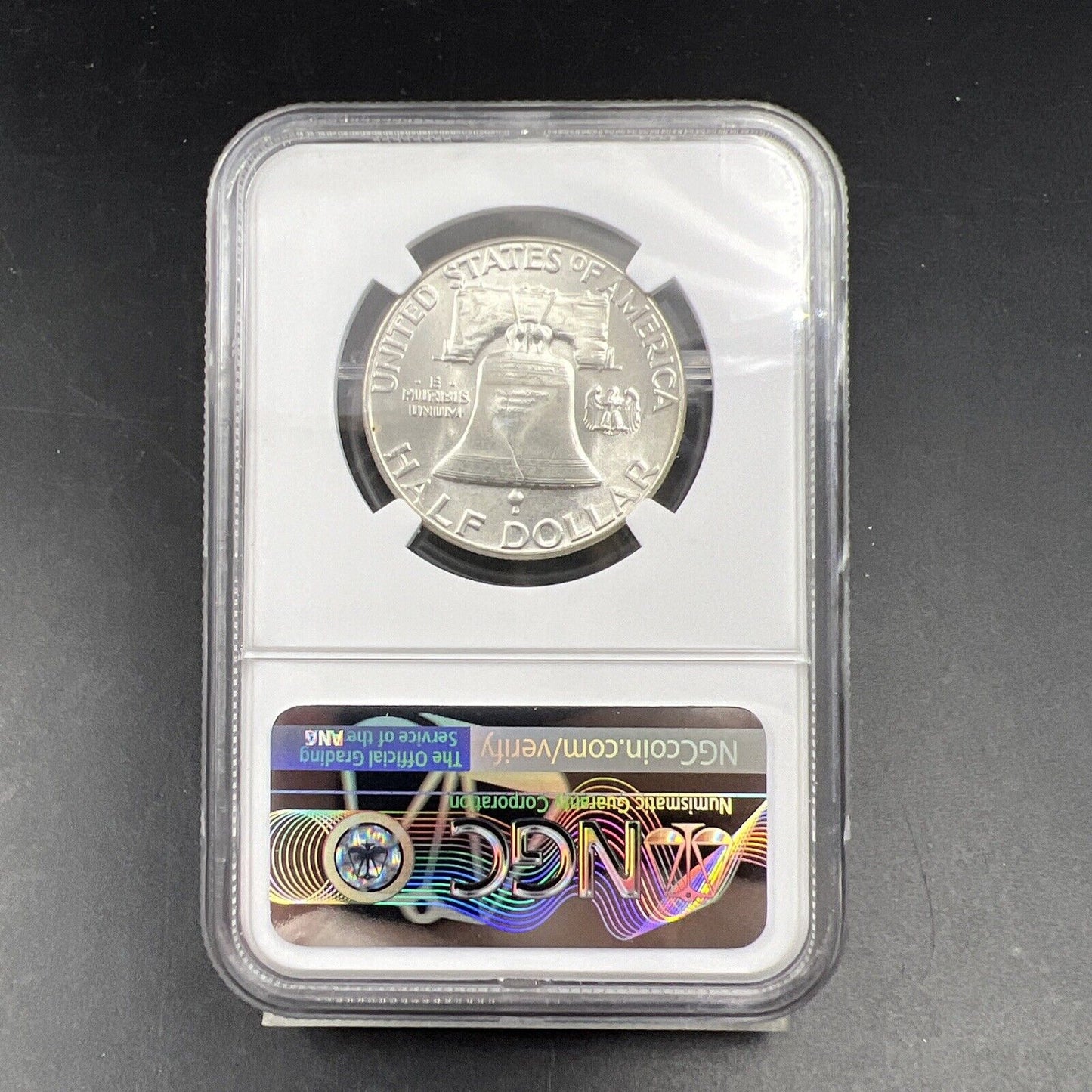 1954 P US Franklin Silver Half Dollar Coin NGC MS64 FBL Choice BU #006