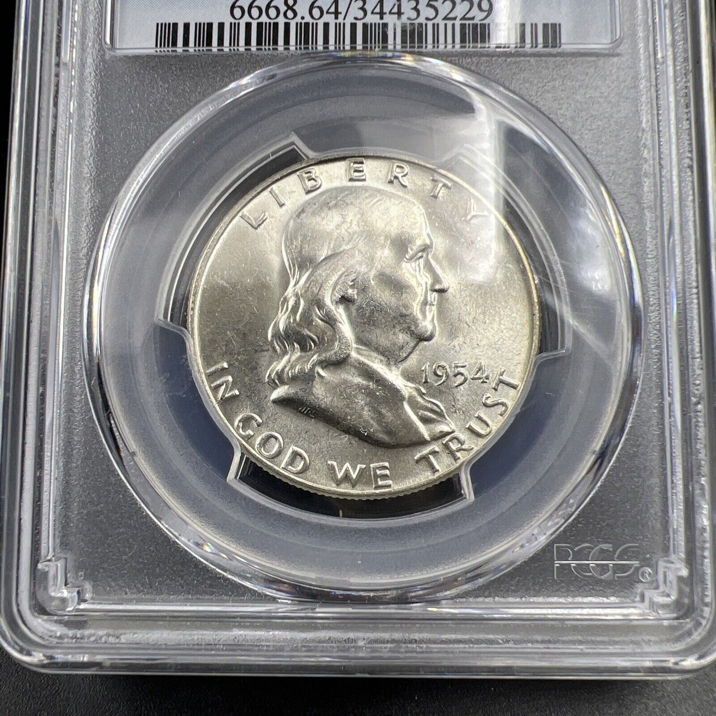 1954 D US Franklin Silver Half Dollar Coin PCGS MS64 CH Choice BU Certified