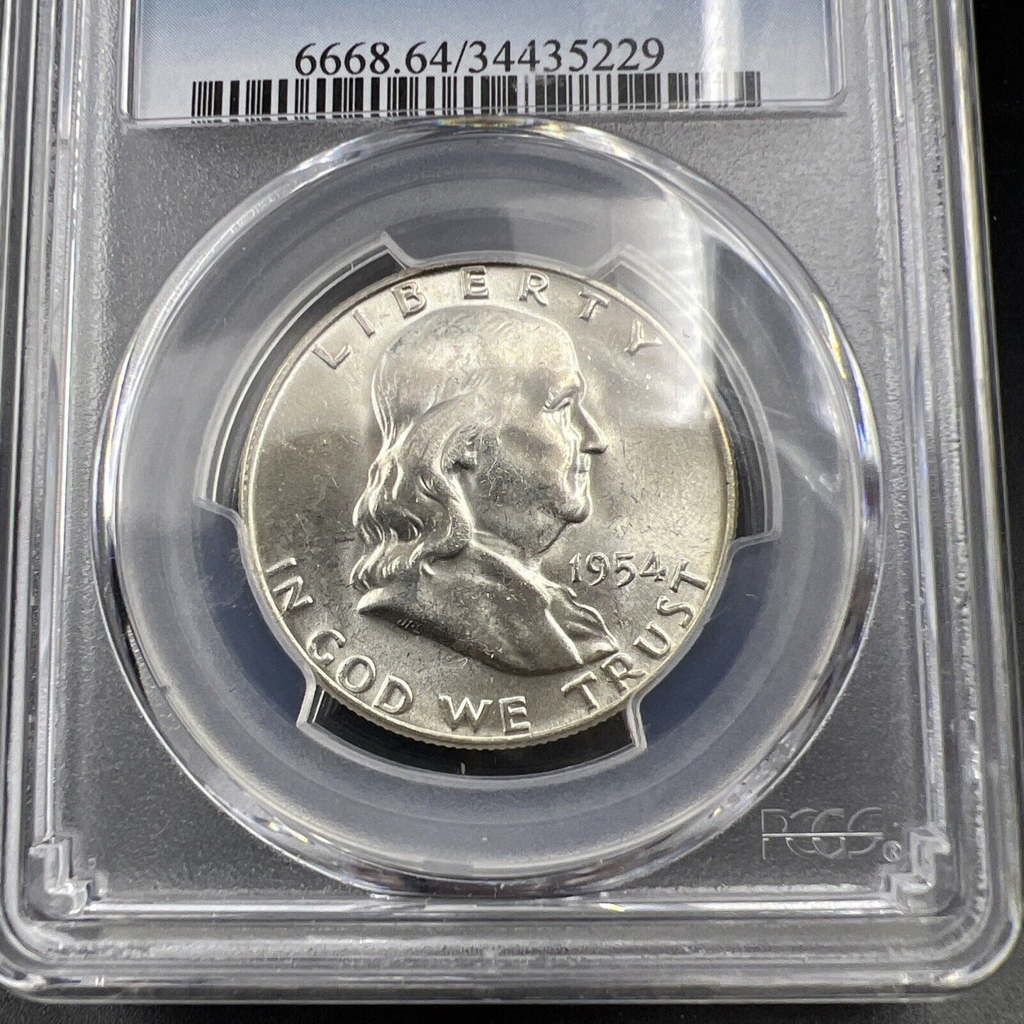1954 D US Franklin Silver Half Dollar Coin PCGS MS64 CH Choice BU Certified