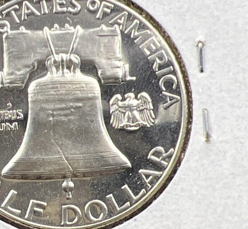 1956 P Franklin Silver Half Dollar Coin Nice Gem Proof Cameo Type 2 Variety