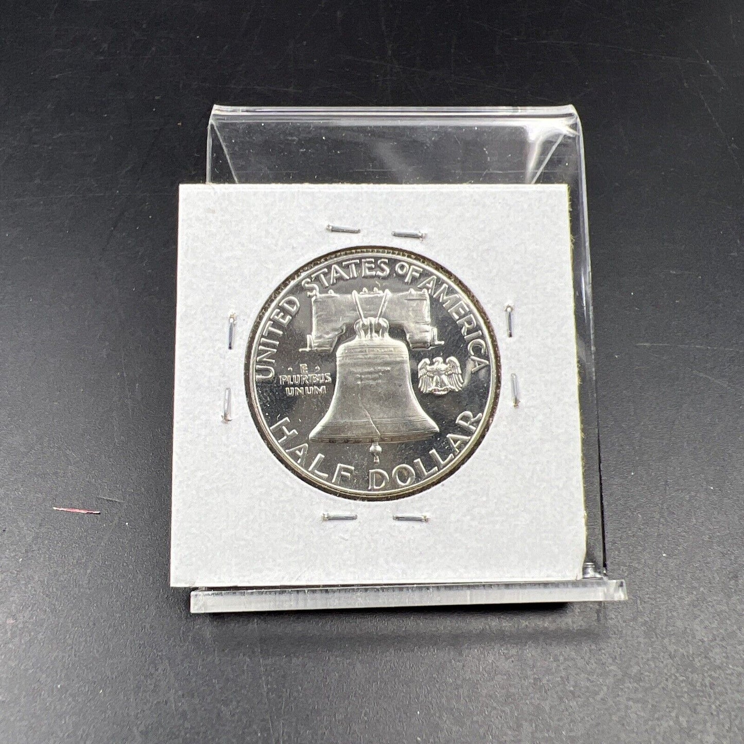 1956 P Franklin Silver Half Dollar Coin Nice Gem Proof Cameo Type 2 Variety