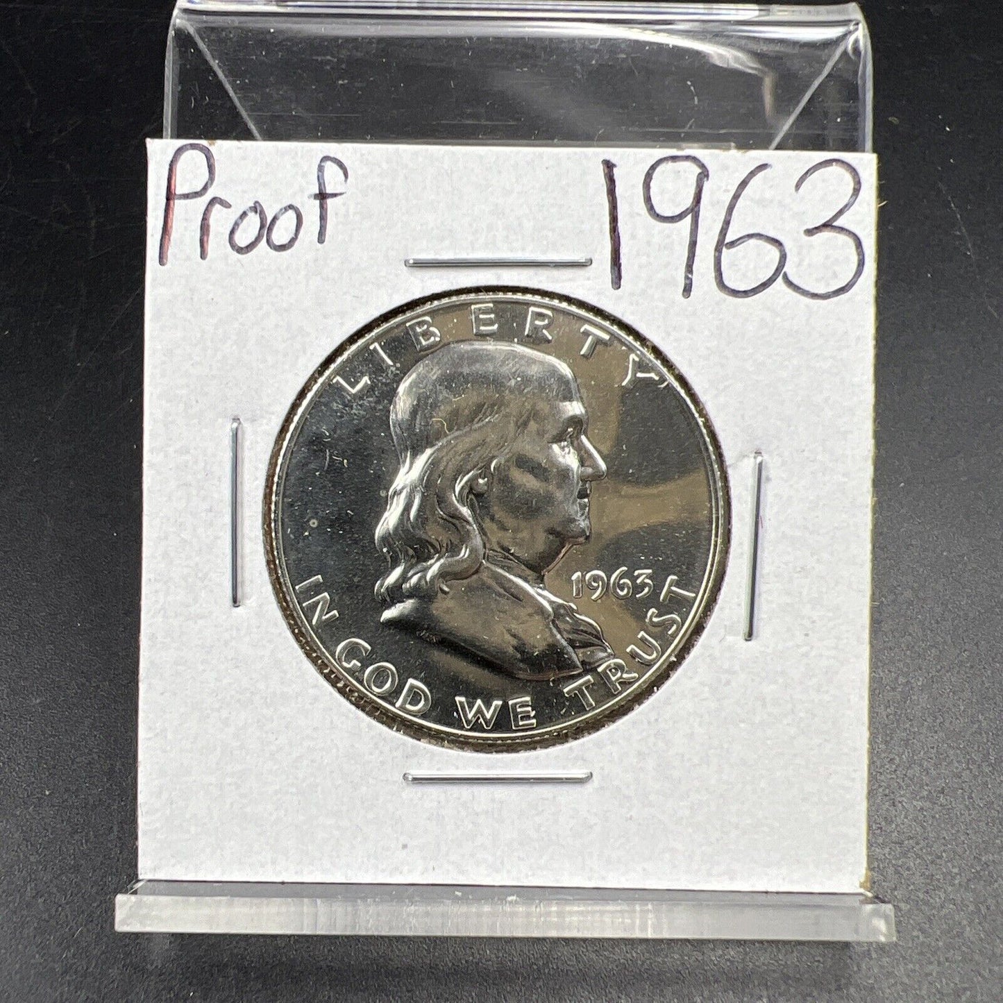 1963 P Franklin Silver Half Dollar Coin Nice Gem Proof