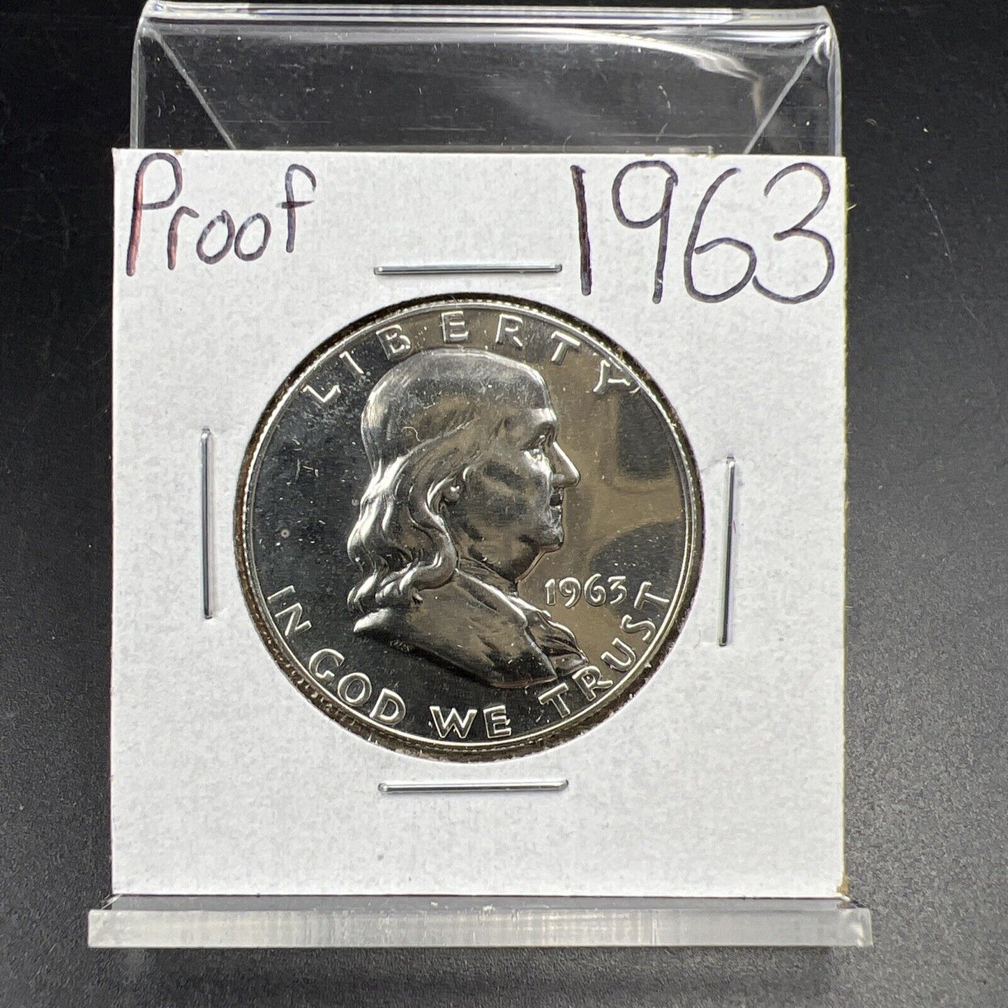 1963 P Franklin Silver Half Dollar Coin Nice Gem Proof