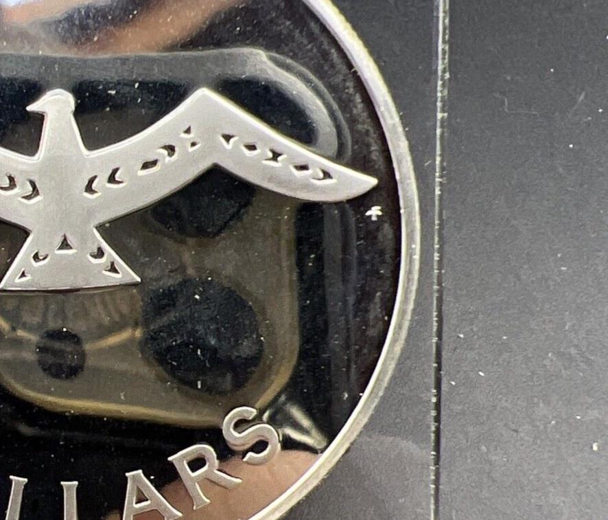 1981 10 Dollars Solomon Islands Silver Frigate bird Coin Rare KM-10a Proof
