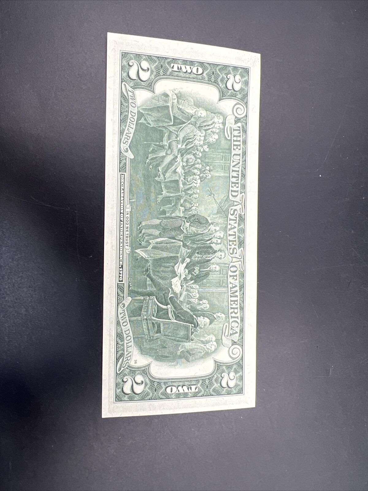 1976 $2 Two Dollar Bicentennial Postal Note Atlanta Downtown #730 CH UNC