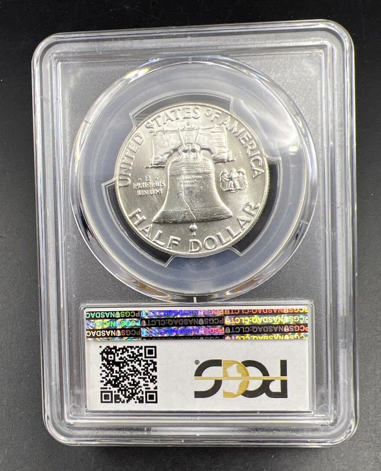1962 D US Franklin Silver Half Dollar Coin PCGS MS64 CH Choice BU Certified