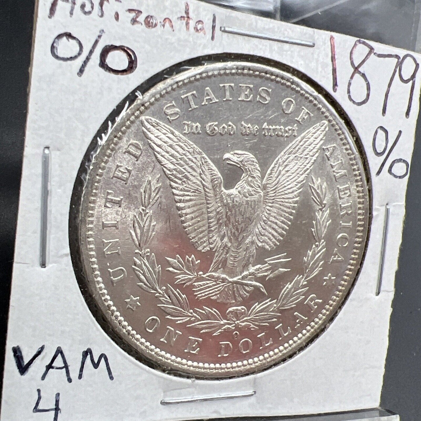 1879 O VAM 4 O/O Horizontal $1 Morgan Silver Dollar Coin Variety Choice AU