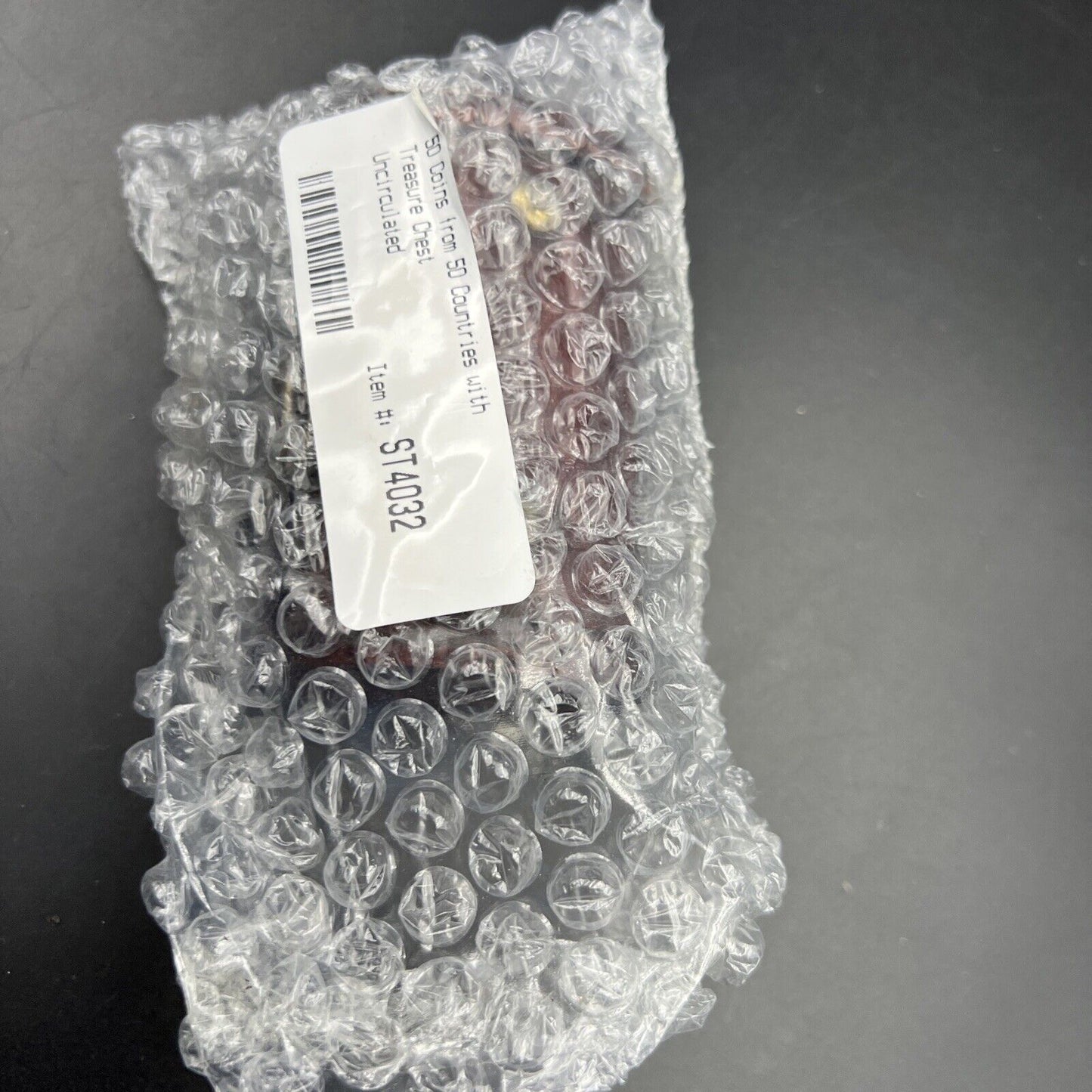 50 Unc Coins from 50 Countries with Toy Treasure Chest