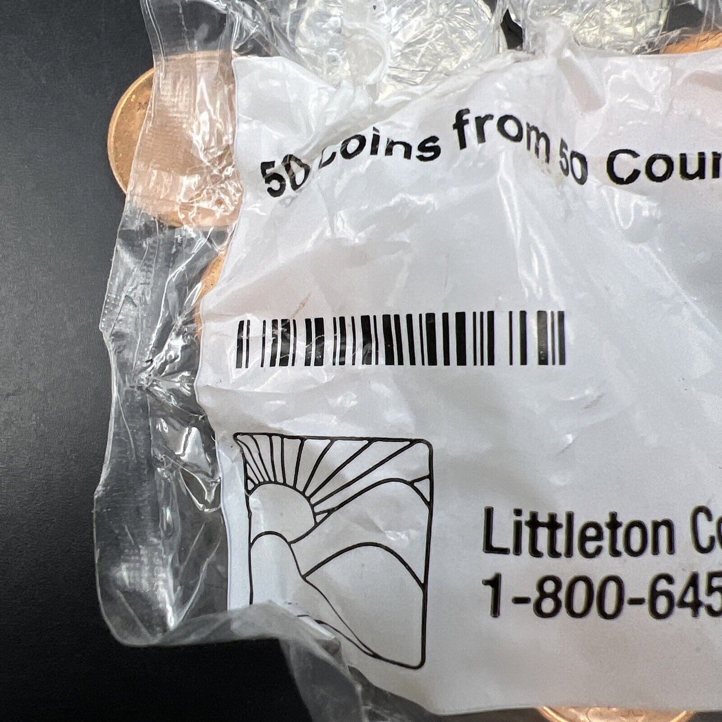 50 Unc Coins from 50 Countries with Toy Treasure Chest