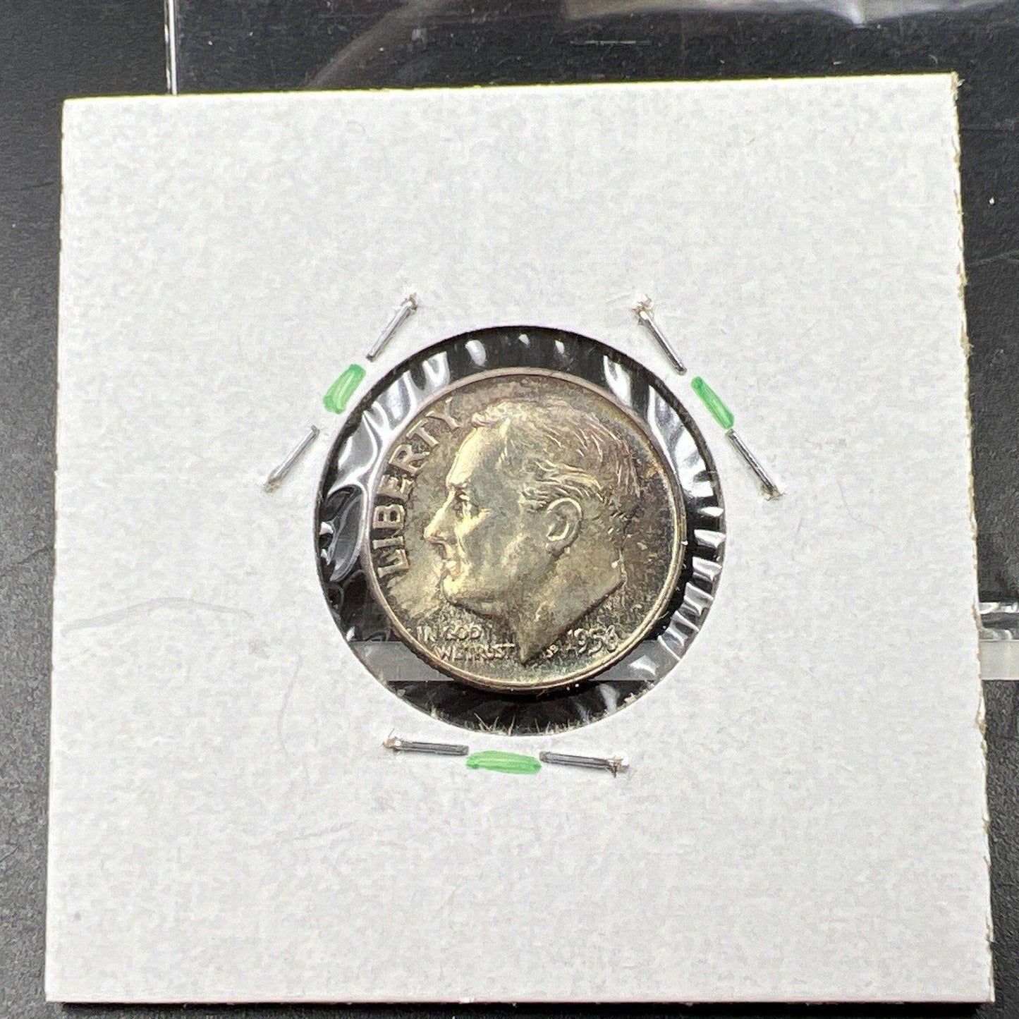 1956 P 10c Roosevelt Dime Coin CH BU PQ Nice Original Toning Toner SKU#GN3