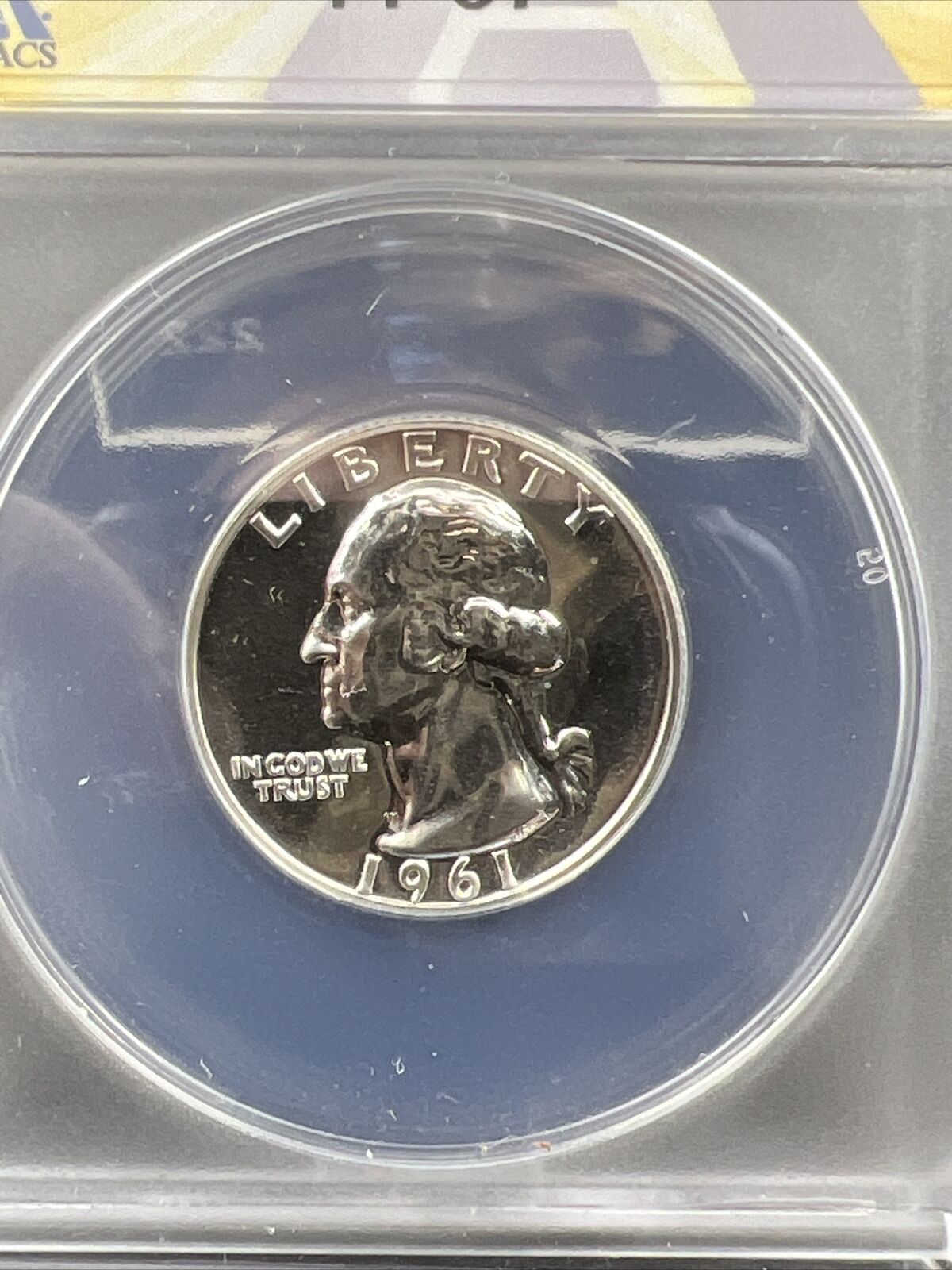 1961 25c Washington Silver Quarter Coin PF67 Gem Proof Certified
