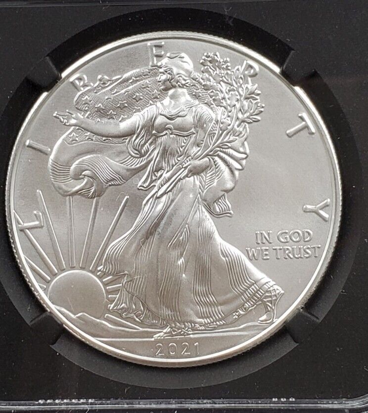 2021 P 1 oz ASE American Silver Eagle NGC MS70 Type 1 Edmund Moy Signature FDOI