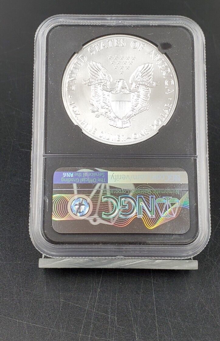2021 P 1 oz ASE American Silver Eagle NGC MS70 Type 1 Edmund Moy Signature FDOI