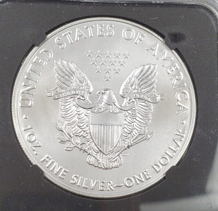 2021 P 1 oz ASE American Silver Eagle NGC MS70 Type 1 Edmund Moy Signature FDOI